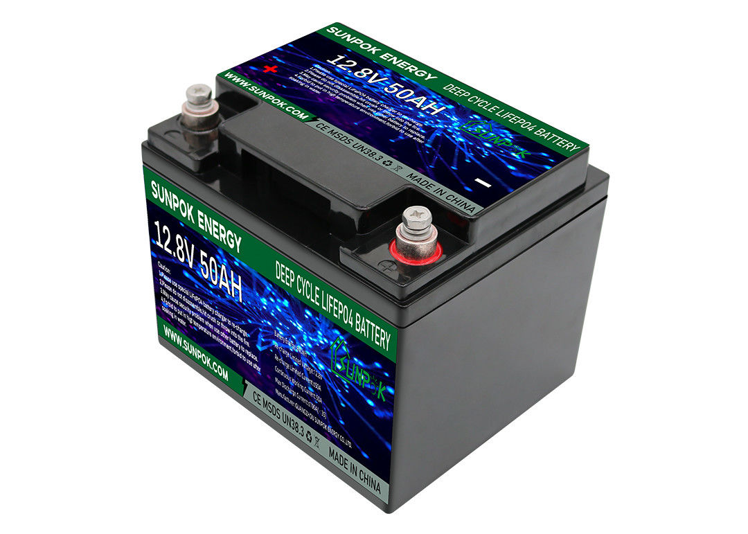 12V 50Ah Baterai Lithium Ion Deep Cycle Untuk Penyimpanan Energi Tenaga Surya
