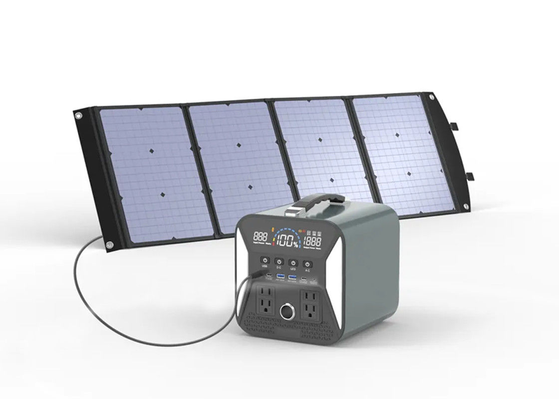 Pembangkit Tenaga Surya 500w 1000w 2000w 220v Baterai Lithium Stasiun Bank Daya Portabel Surya