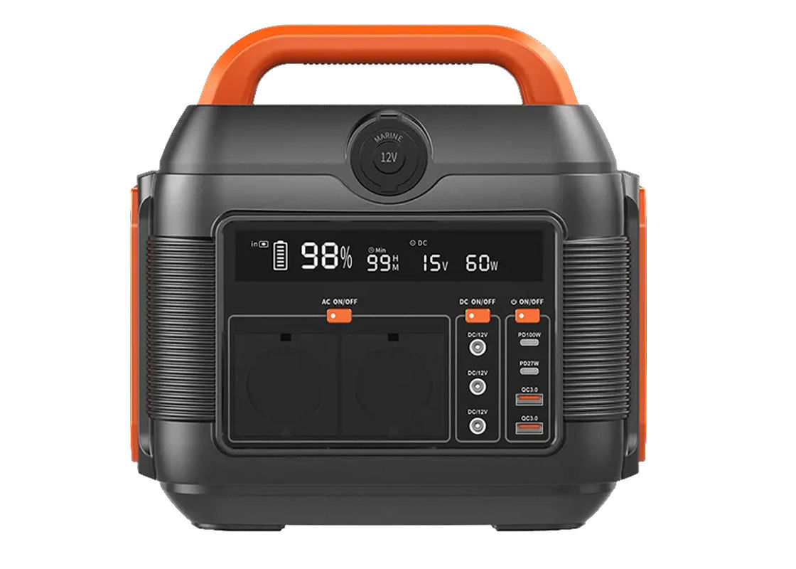 Portable Station Power Bank Baterai Lithium 600w Dengan Ac Dc Type C Pd Solar Generator