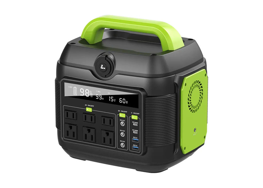Portable Station Power Bank Baterai Lithium 600w Dengan Ac Dc Type C Pd Solar Generator