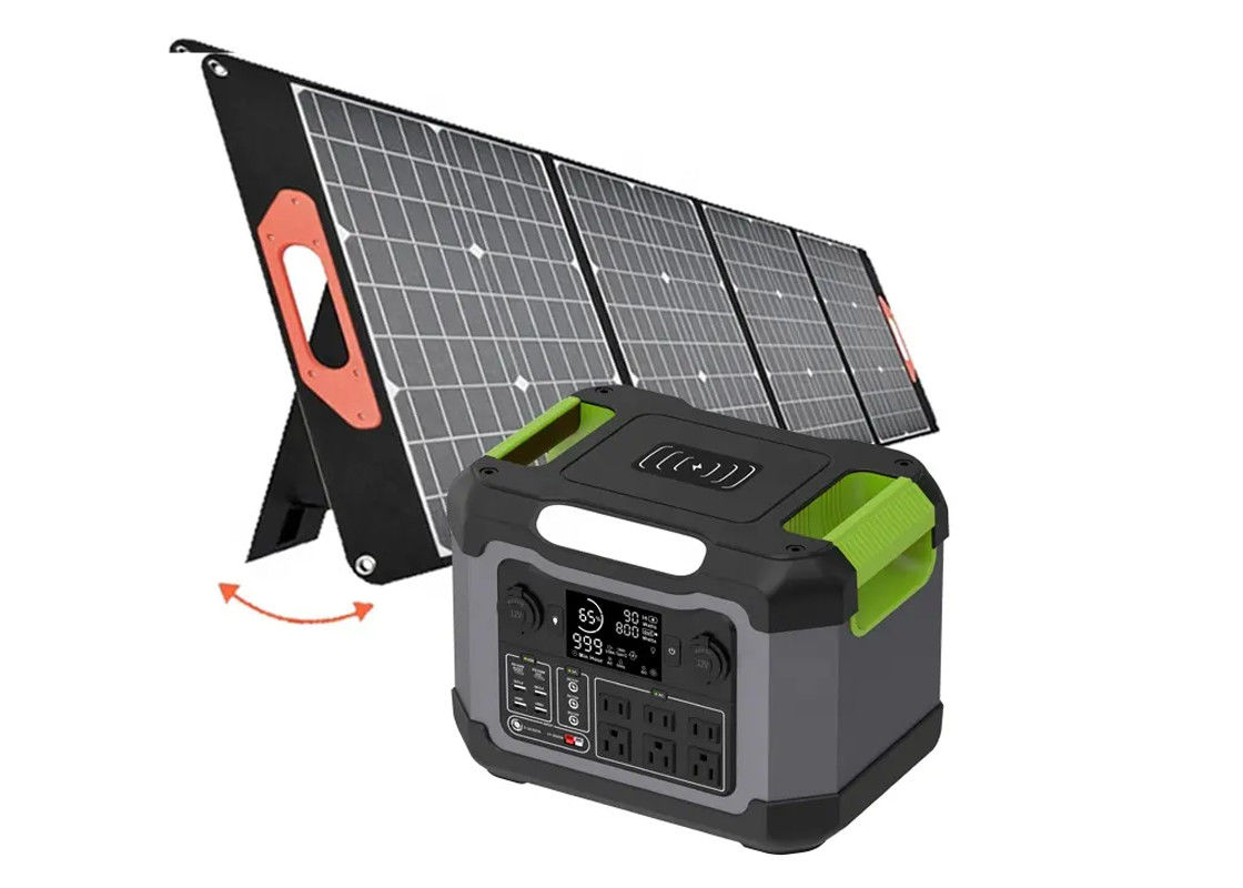 Berkemah di Luar Ruangan 1200W 500w Pembangkit Tenaga Surya Pembangkit Listrik Portabel Pengisian Tenaga Surya