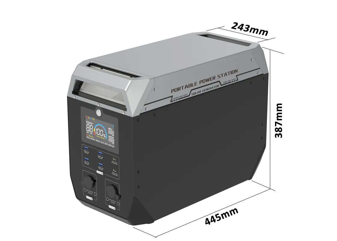 2000W House Lamp Charger Power Bank Portable Kit Tata Surya Untuk Berkemah Pedesaan