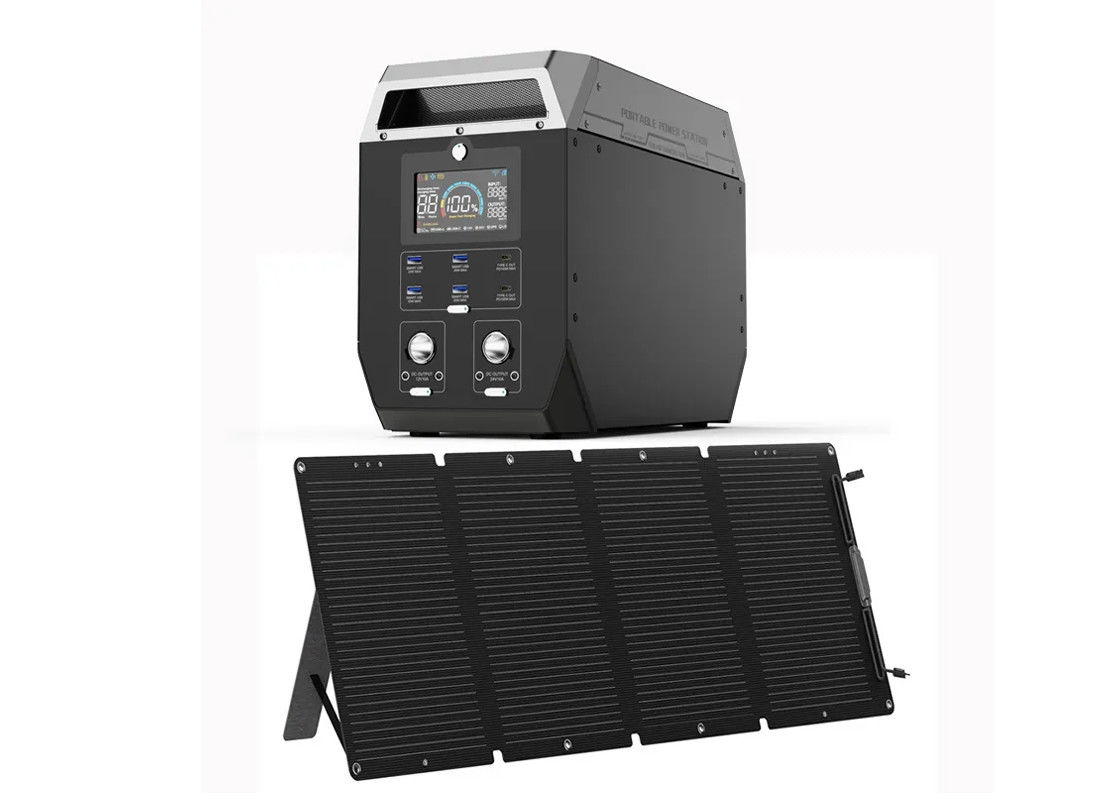 2000W House Lamp Charger Power Bank Portable Kit Tata Surya Untuk Berkemah Pedesaan