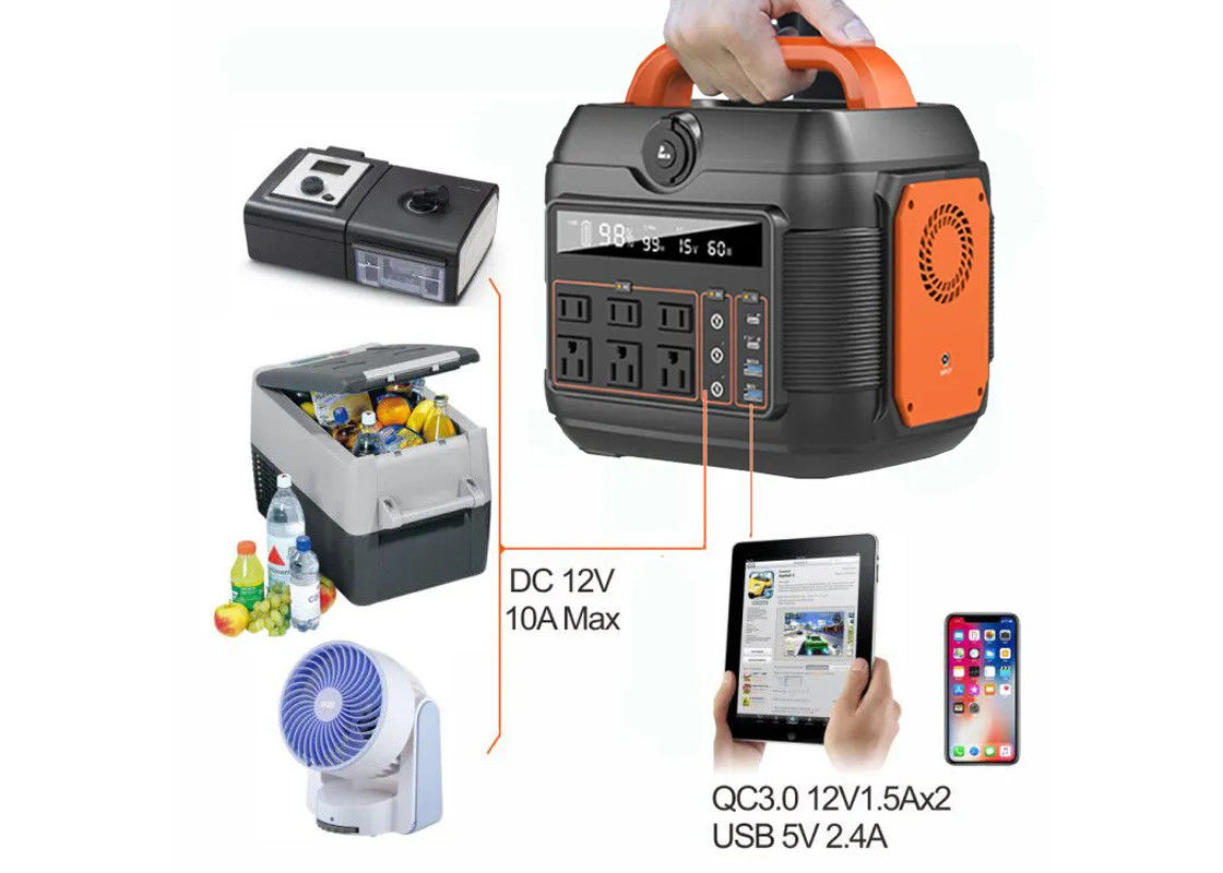 Pasokan Bank Tenaga Surya 576wh Baterai Lithium 600w Untuk Pemadaman Listrik Catu Daya Portabel