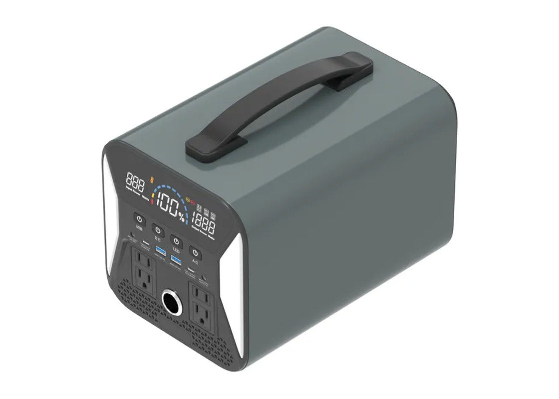 Luar Ukuran Besar Berkemah Pembangkit Listrik Portabel Lithium Kapasitas Tinggi 300w 500w 1000w Cell