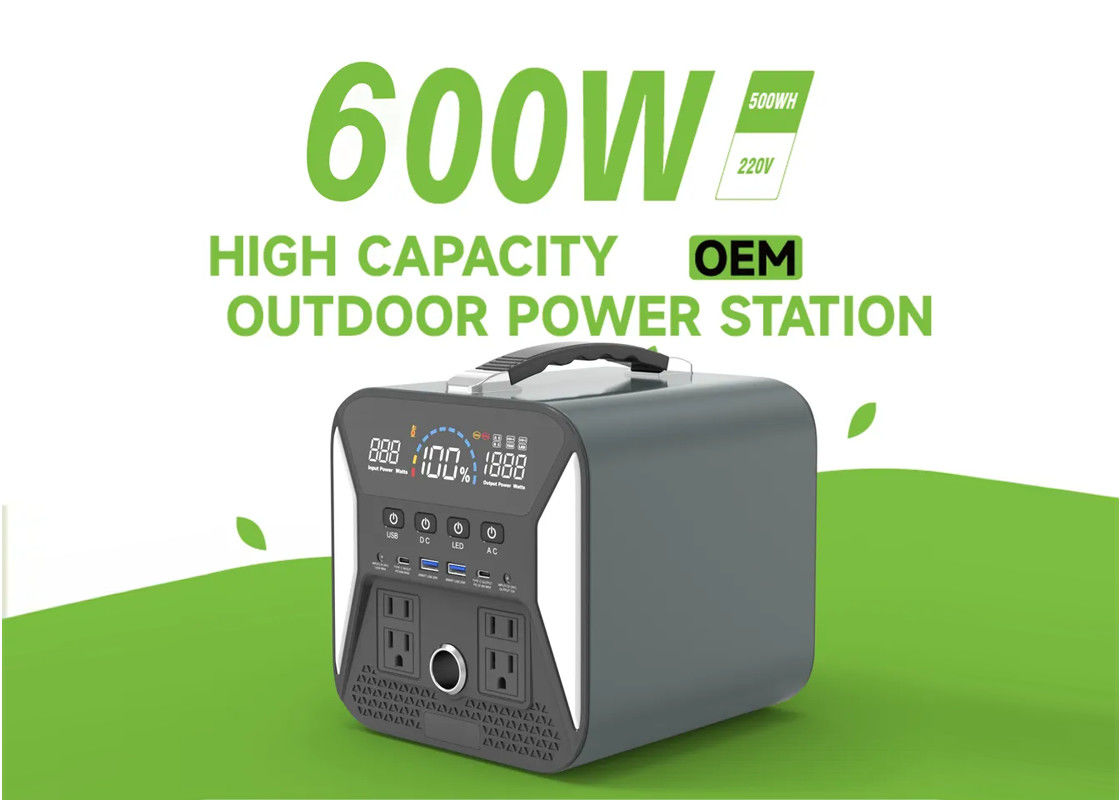 1000W Usb Tipe C Dc Ac 600w Lithium Pembangkit Listrik Portabel Overload Sirkuit Pendek