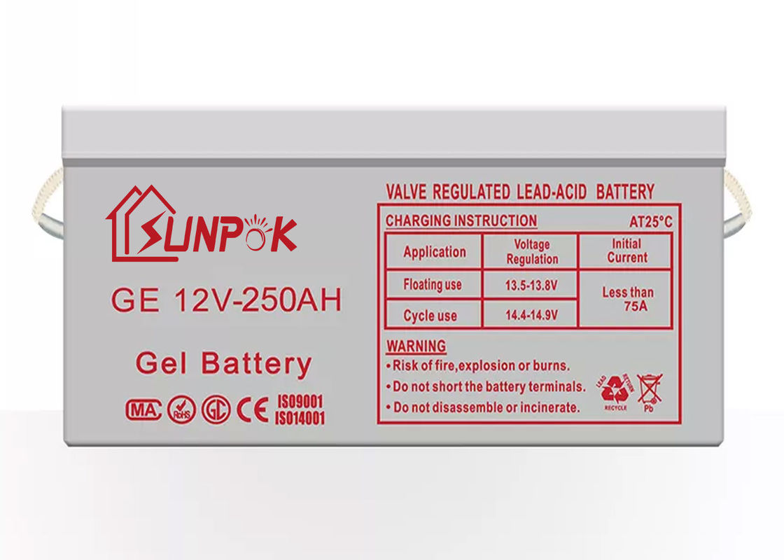 Baterai Gel Surya Dalam Siklus Isi Ulang Subpok 12v 250ah 200ah 100ah Baterai Gel Dalam Siklus