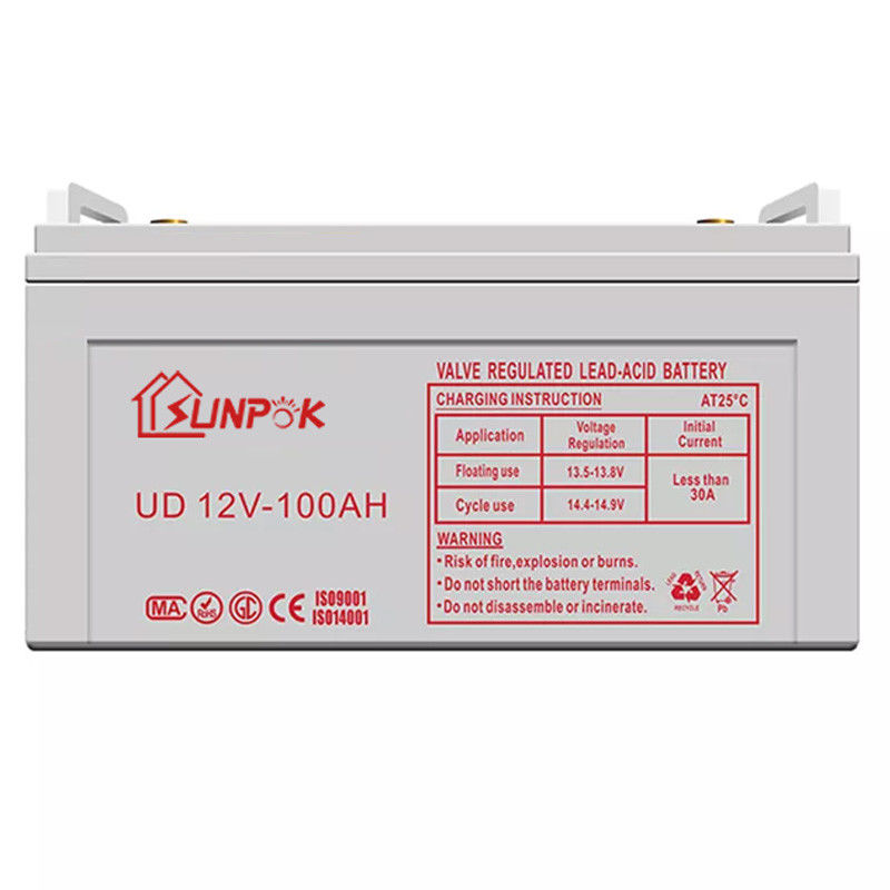 Sunpok 12v gel baterai siklus dalam 50ah 100ah 120ah 150ah 200ah 300ah baterai siklus dalam surya