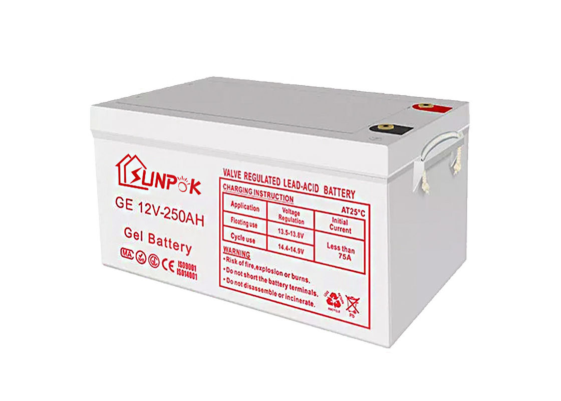 Baterai Deep Cycle Agm Gel Sealed Lead Acid 12v 200ah 250ah Baterai Gel Isi Ulang