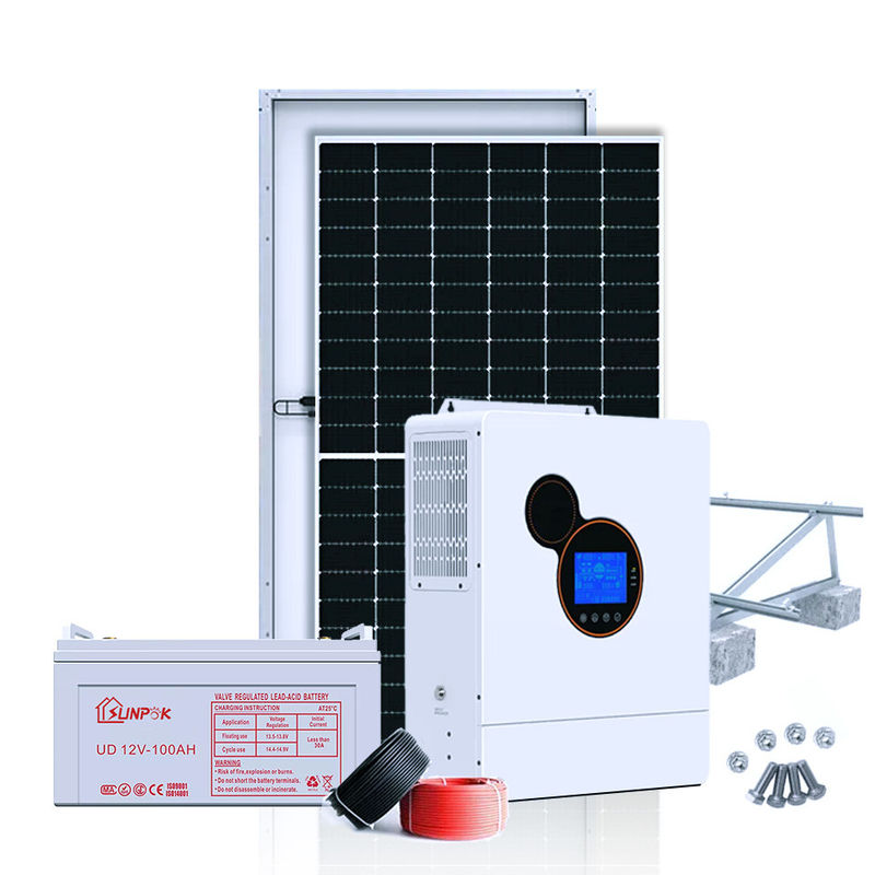 Sunpok 10kw 15kw 20kw off grid sistem tenaga surya 10000w generator bertenaga surya