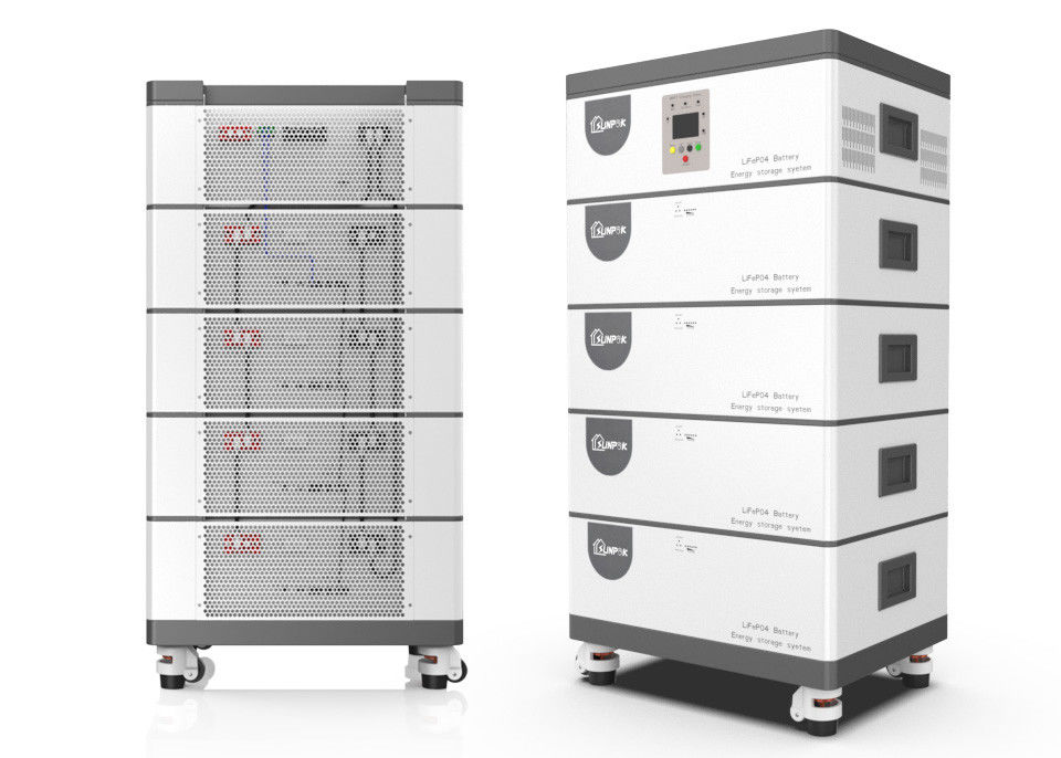 Baterai Sunpok All-In-One 5kva 6kva 8kva 10kva untuk Rumah Semua dalam Satu Sistem ESS Bertumpuk