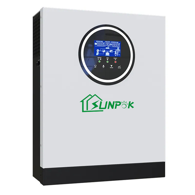 Sunpok 5kw 6kw 7kw On Grid Off Grid Solar Inverter Rumah Menggunakan Hybrid Off Grid Inverter