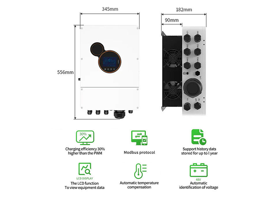 6kw 8kw 48v Solar Inverter Off Grid Inverter Power Solar Energy Inverter Converter Untuk Sistem Penyimpanan