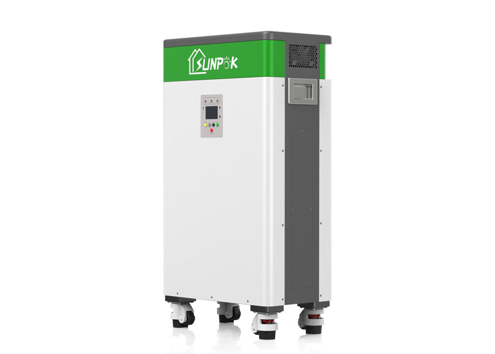 Layar LCD Sistem Baterai Surya Semua Dalam Satu ESS 5kW 10.24kWh Sistem Penyimpanan Baterai Surya Daya LiFePO4