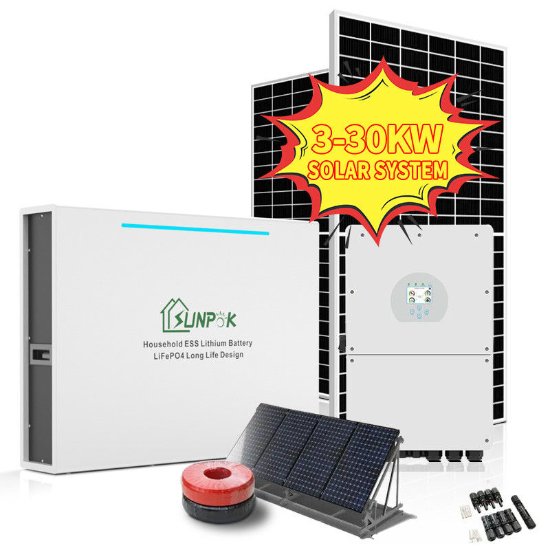 Sistem Tenaga Angin Surya Hibrid Off Grid 5Kw 8Kw 10Kw 12Kw Sistem Listrik Rumah Off Grid