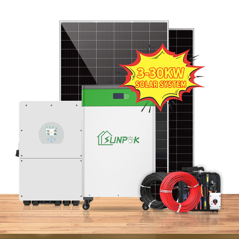 Sistem Energi Surya Rumah 3KW Set Lengkap Jenis Baterai Lithium