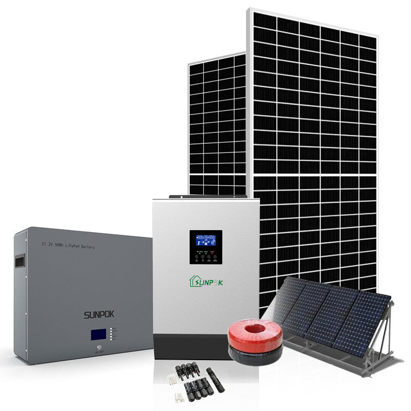 Sistem Penyimpanan Baterai Tenaga Surya MSDS 3kw 5kw 6kw 8kw 10kw 24v Tata Surya Off Grid