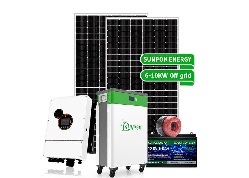 Off Grid Thin Film Solar Panels For Home 200ah 300ah Sistem Pemasangan Panel Surya yang Bisa Disesuaikan