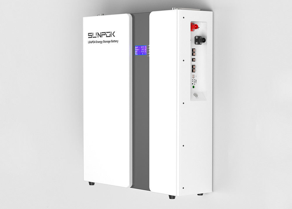 Sistem Penyimpanan Listrik Rumah Putih 48V 100Ah 200Ah 5kwh 10kwh 20kwh Li Ion Battery Bank