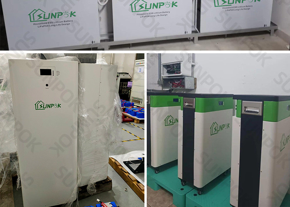 Odm 48V 51.2V Lithium Ion Baterai Untuk Penyimpanan Energi Surya 12 Tahun Garansi