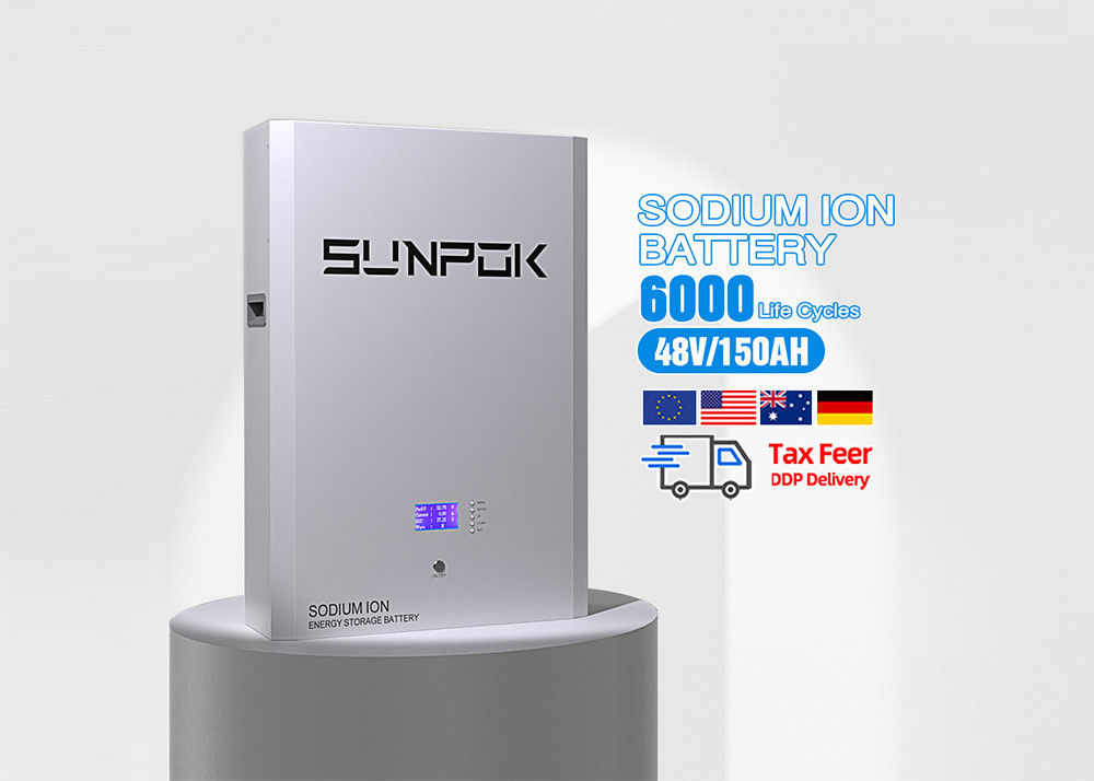 Baterai Sodium Ion Sunpok 98% Pengisian / Pengurangan Efisiensi 5-30 KWh Kisaran Daya Keluar