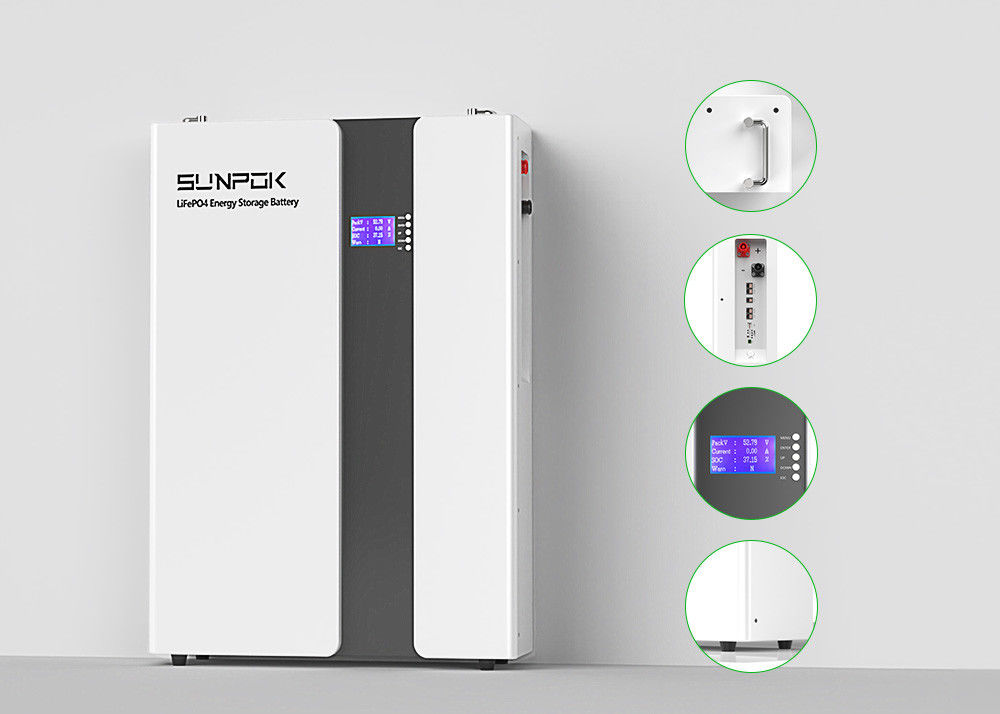 Baterai lithium ion yang ramah lingkungan untuk siklus 44-56Vdc tegangan operasi