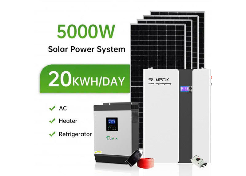 Pabrik Grosir Sistem Tenaga Surya 10kw 3kw 5kw 10kw 20kw 30kw 50kw 100kw Sistem Surya Hibrida