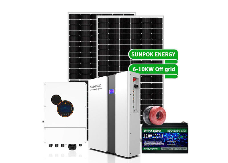 Set lengkap Sistem Energi Surya 5000W Sistem Surya Hibrida 3KW 6KW 8KW 10KW Panel Surya Home Kit Sistem Panel Surya Untuk Rumah