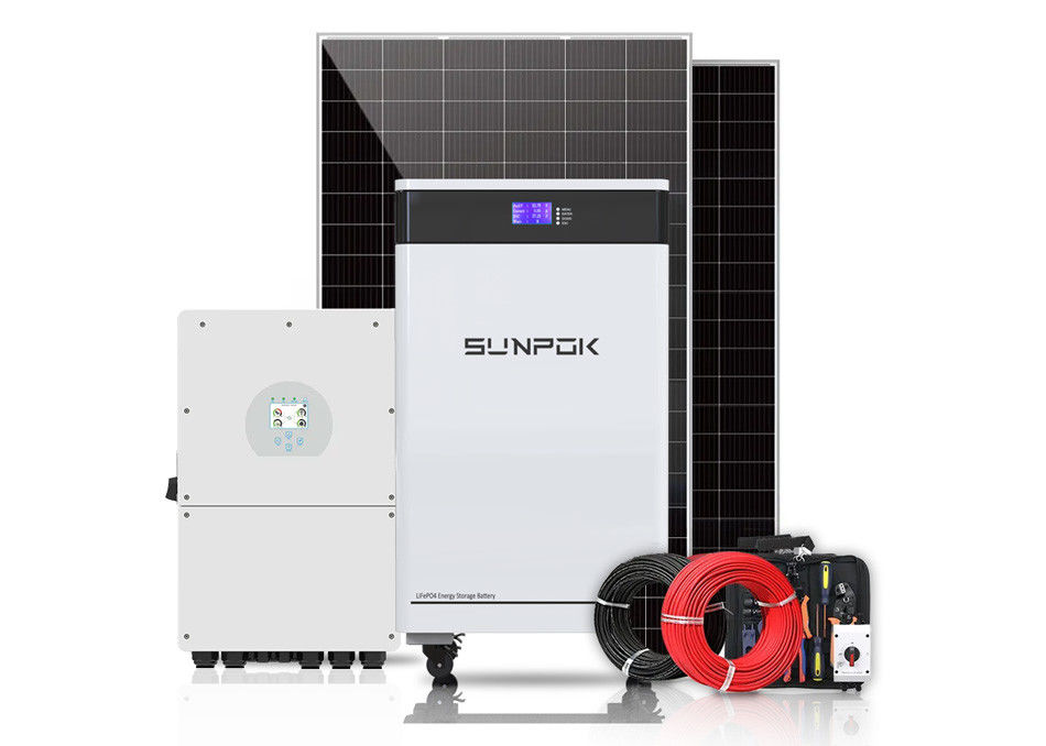 230V 3Kw 5Kw 8Kw 10Kw Hybrid Solar System Kit Untuk Rumah Dan Bisnis