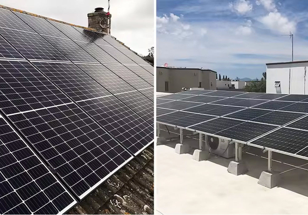 Sistem tenaga surya hibrida 30kw 20kw 10kw Sistem penyimpanan energi 3 Fase 40kwh Lithium Baterai sistem surya