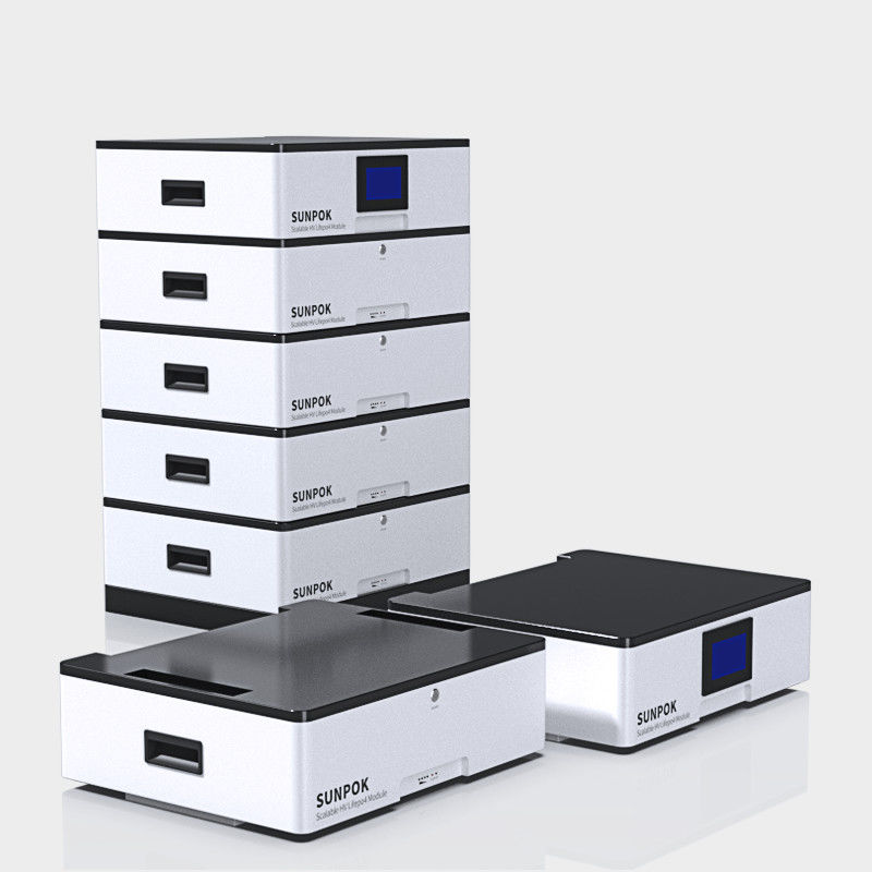 Sistem Daya Penyimpanan Energi Surya Baterai Lifepo4 yang ditumpuk 48v 51.2v 400ah 20kwh