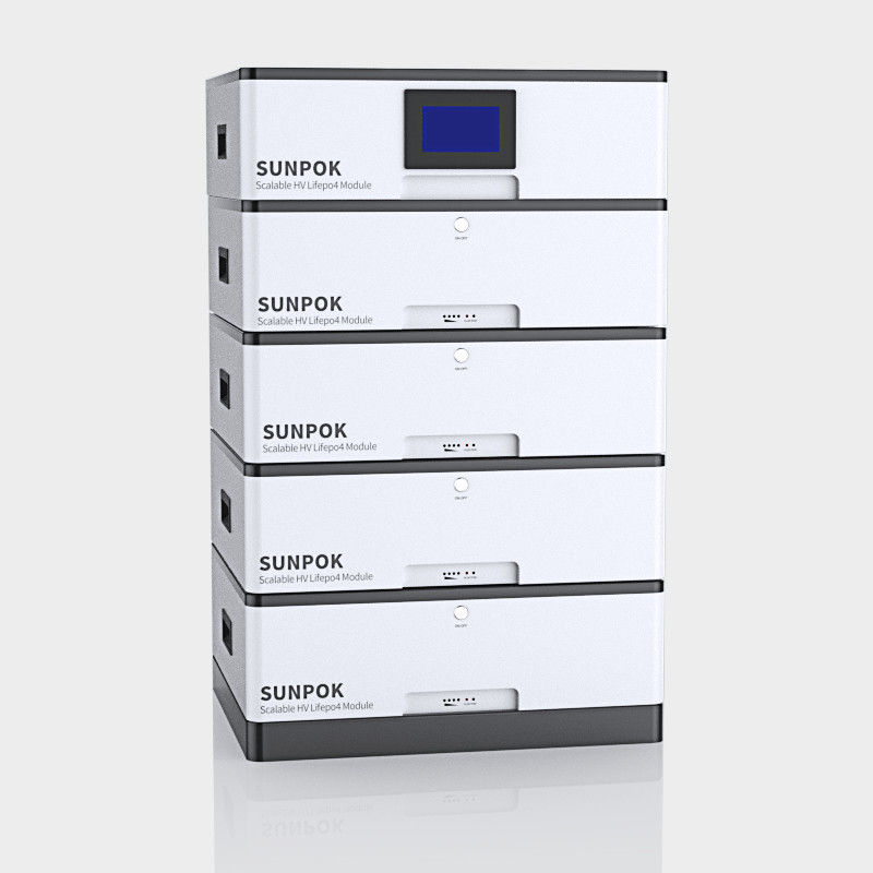 Sistem Daya Penyimpanan Energi Surya Baterai Lifepo4 yang ditumpuk 48v 51.2v 400ah 20kwh