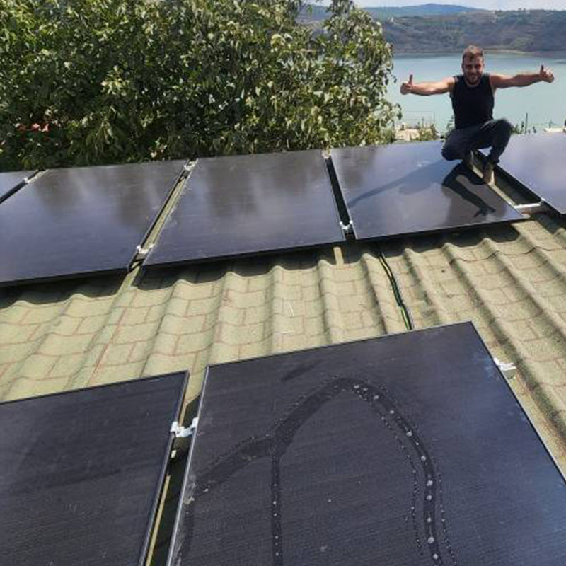 Panel Surya Daya Besar 540 Watt 550w Panel Surya Monokristalin Harga Untuk Rumah Kaca Ganda 108 Sel