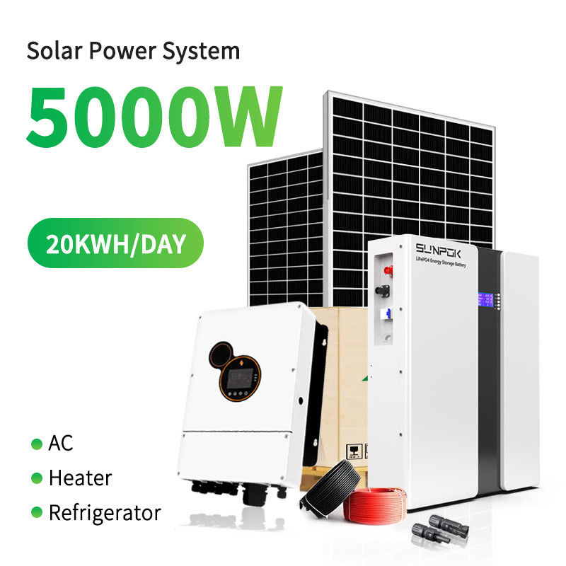 Sistem Surya Off Grid 5KW 10KW 20KW Rumah Industri Komersial untuk Dijual Sistem Tenaga Surya