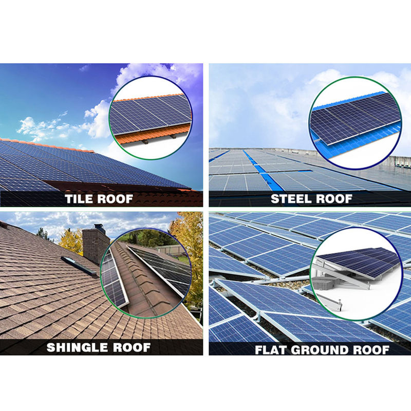Sistem Energi Surya On dan Off Grid 5kw 10kw Sistem Tenaga Surya Rumah Kit Panel Surya