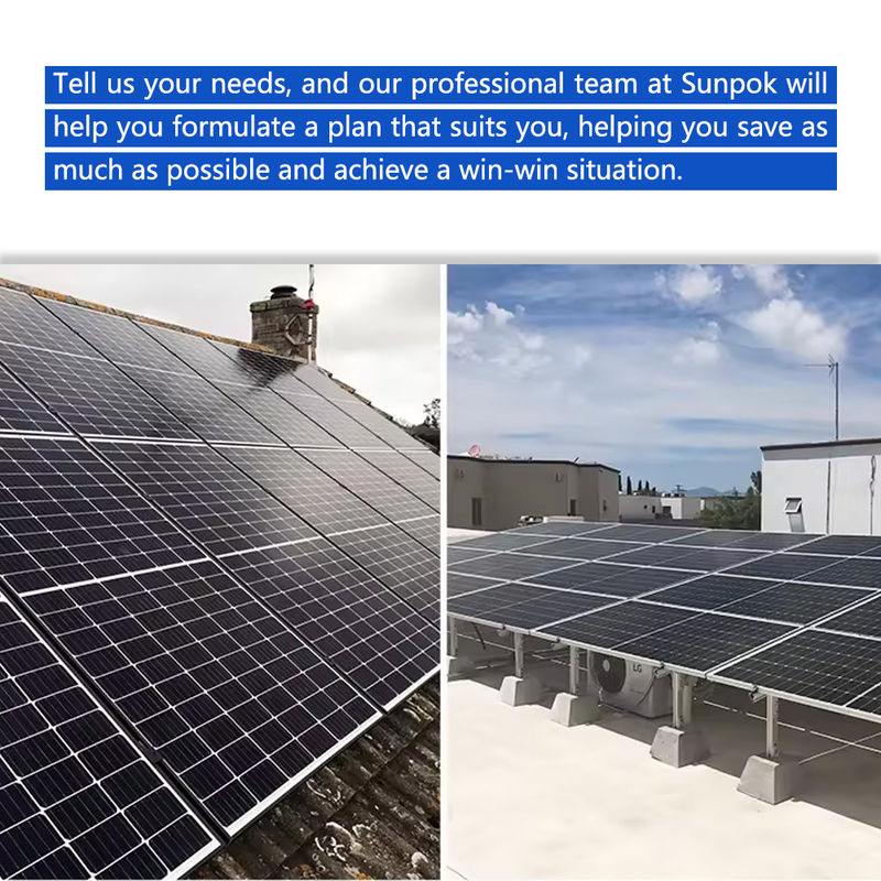 Hybrid Inverter Sistem Surya 10kw 50kw 500kw Lithium Ion Baterai Pemasangan Atap Penggunaan Rumah