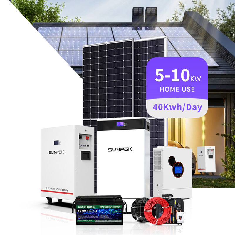 Lithium LifePO4 Baterai 48v 200ah 5Kwh 10Kwh Power Wall Dengan BMS Untuk Off Grid / Hybrid Solar System