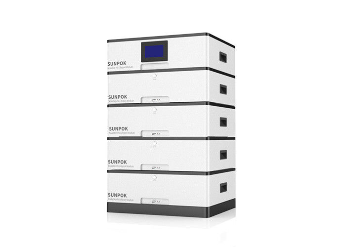 Sistem Surya Rumah 51.2v 200ah yang dapat ditumpuk Baterai penyimpanan energi 10kwh 20kwh 30kwh