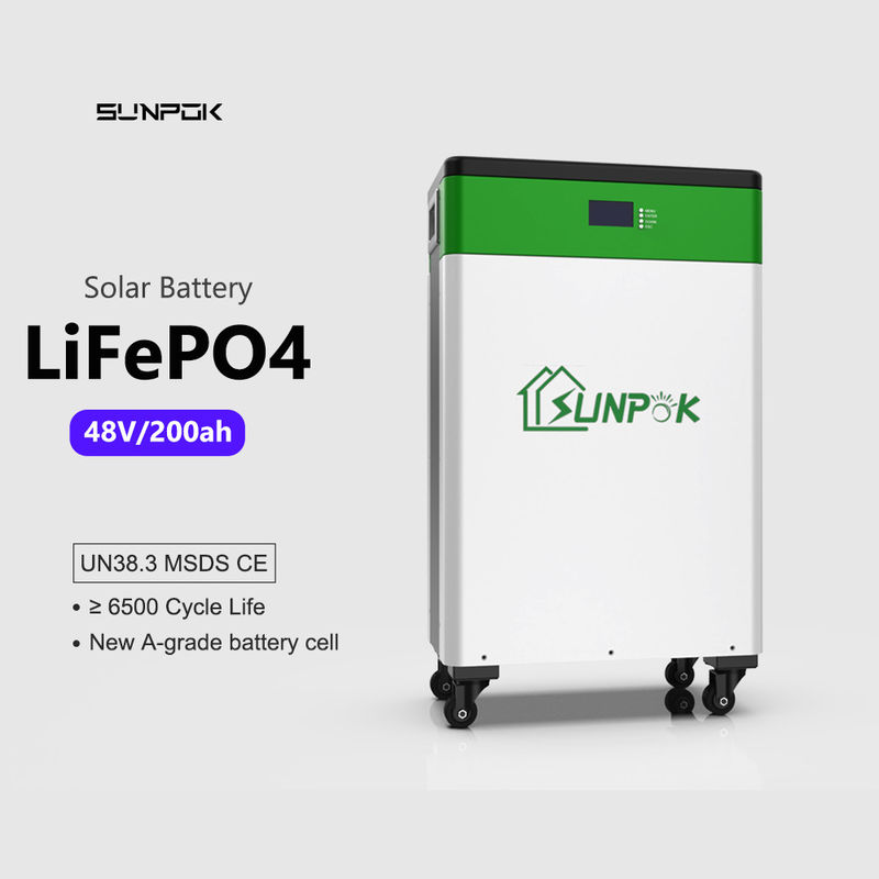 Deep Cycle LiFePO4 Baterai ion lithium surya 10kwh 48v 200ah Sistem energi surya rumah
