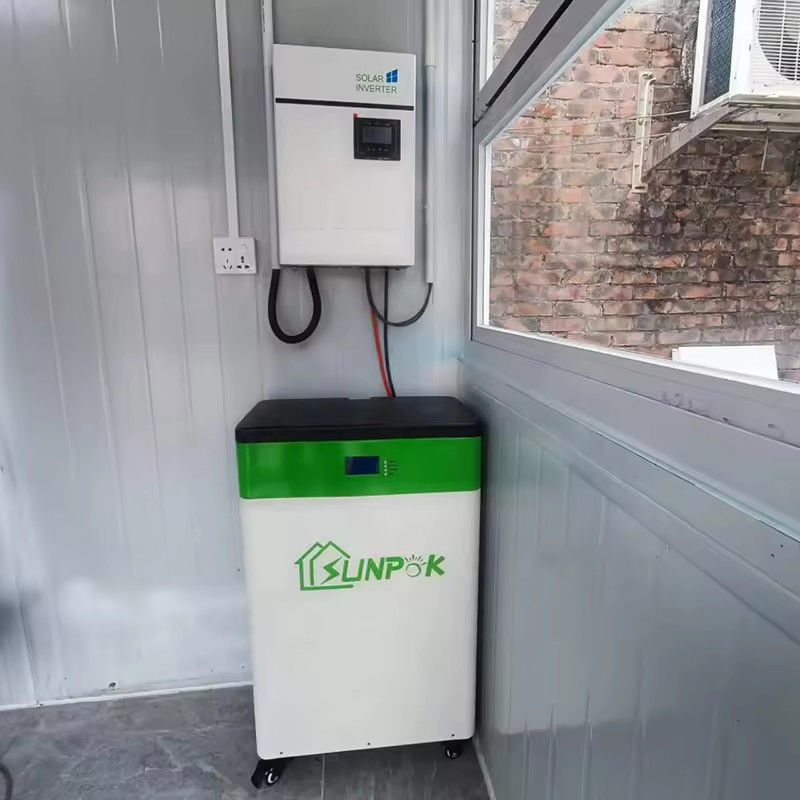 Deep Cycle LiFePO4 Baterai ion lithium surya 10kwh 48v 200ah Sistem energi surya rumah
