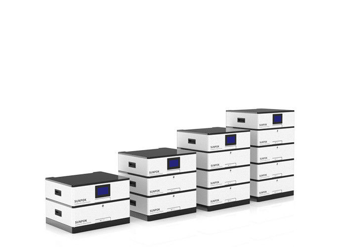 Baterai Lithium Ion Surya yang dapat ditumpuk 48V 100Ah 200Ah 5Kwh Lifepo4 Baterai penyimpanan energi rumah