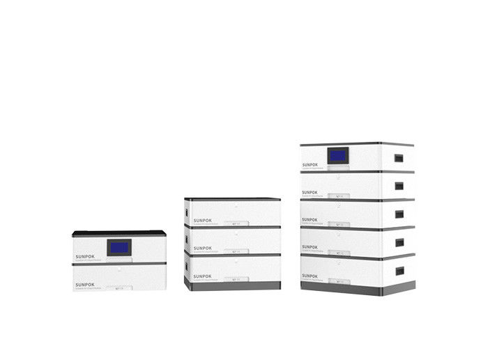 Baterai Lithium Ion Surya yang dapat ditumpuk 48V 100Ah 200Ah 5Kwh Lifepo4 Baterai penyimpanan energi rumah