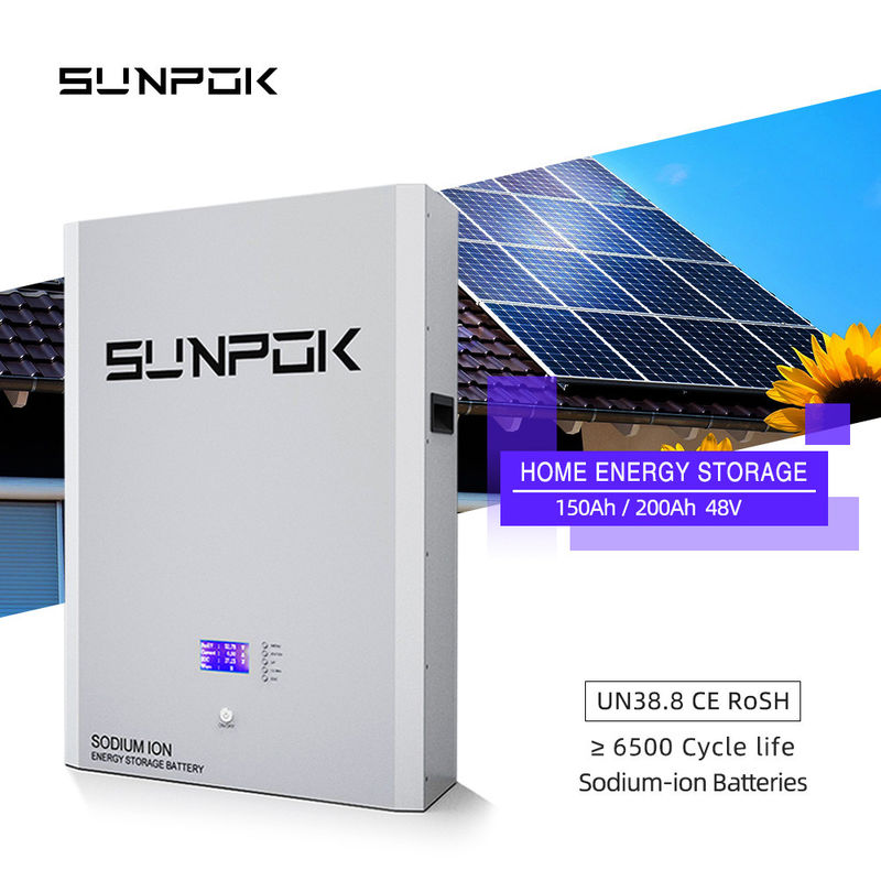 Sistem penyimpanan baterai natrium-ion 48V yang dipasang di dinding 100ah 150ah 200ah 5kwh 10kwh 20kwh