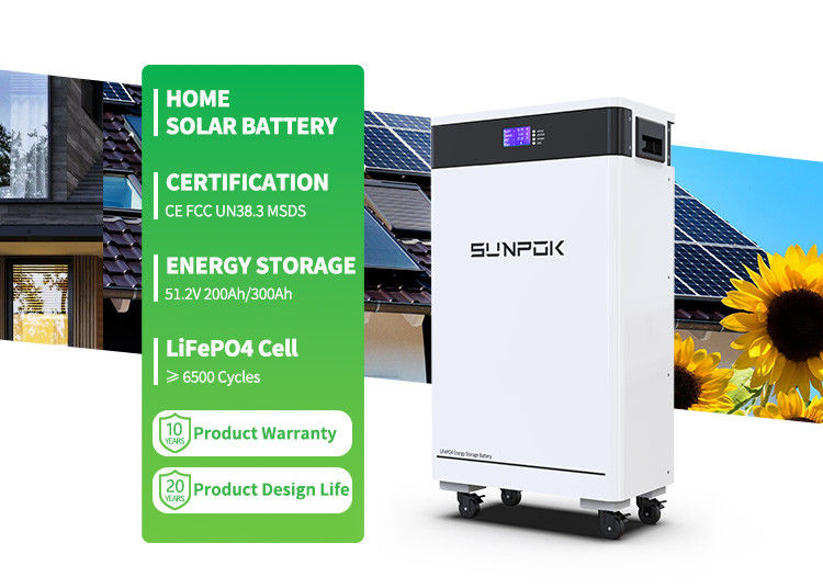 Baterai Surya Lifepo4 6kw Byd Baterai Lithium Surya 48v 200ah 300ah Penyimpanan Energi Rumah
