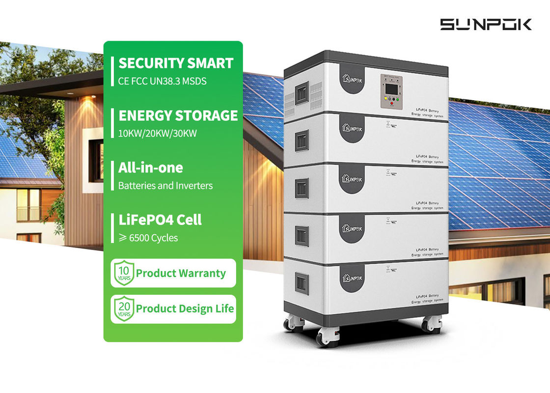 Semua dalam satu Inverter dan baterai lithium 10kw 15kw 20kwh 30kwh Semua dalam satu Ess