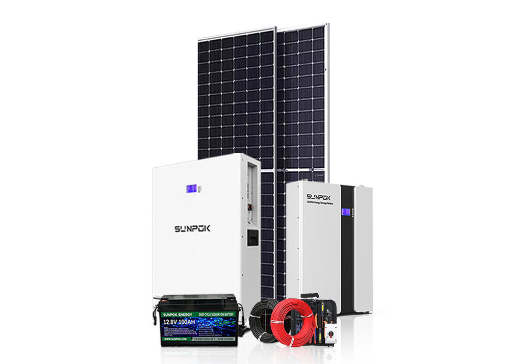 Hybrid On Grid Off Grid Energy System Kit 3kw 15kw 30kw 50kw Sistem energi surya