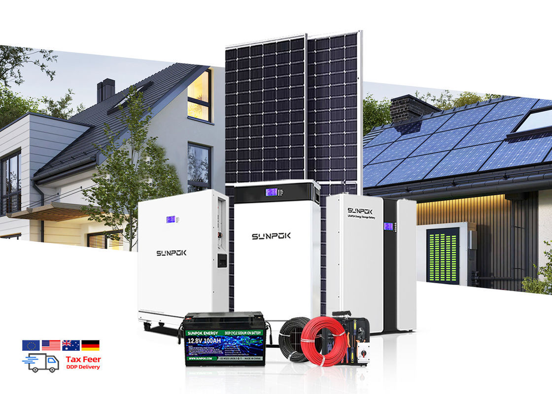 Sistem Energi Surya Lengkap 5kv 15kw Industri Sistem Daya Penyimpanan Energi Surya Offgrid