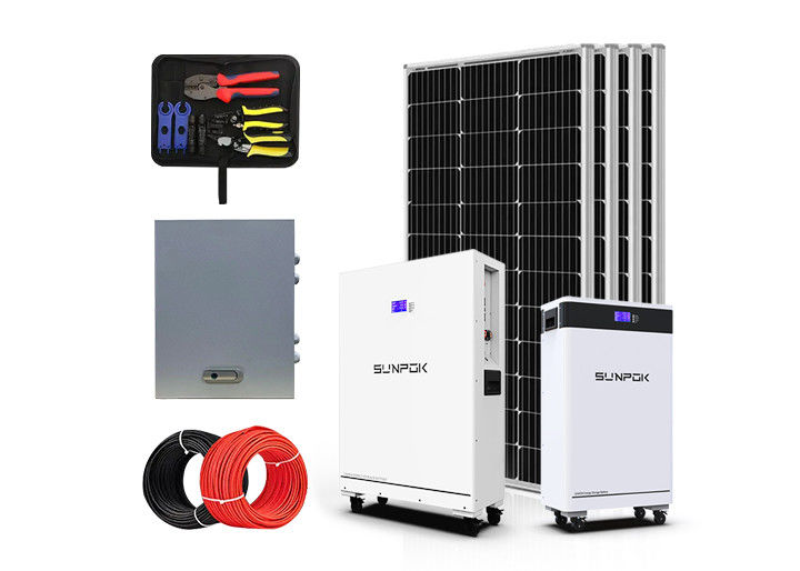 Sistem Energi Surya Untuk Komersial 3kw 3000w 6kw 8kw 10kw On Grid Hybrid System Off-Grid Sistem Energi Surya