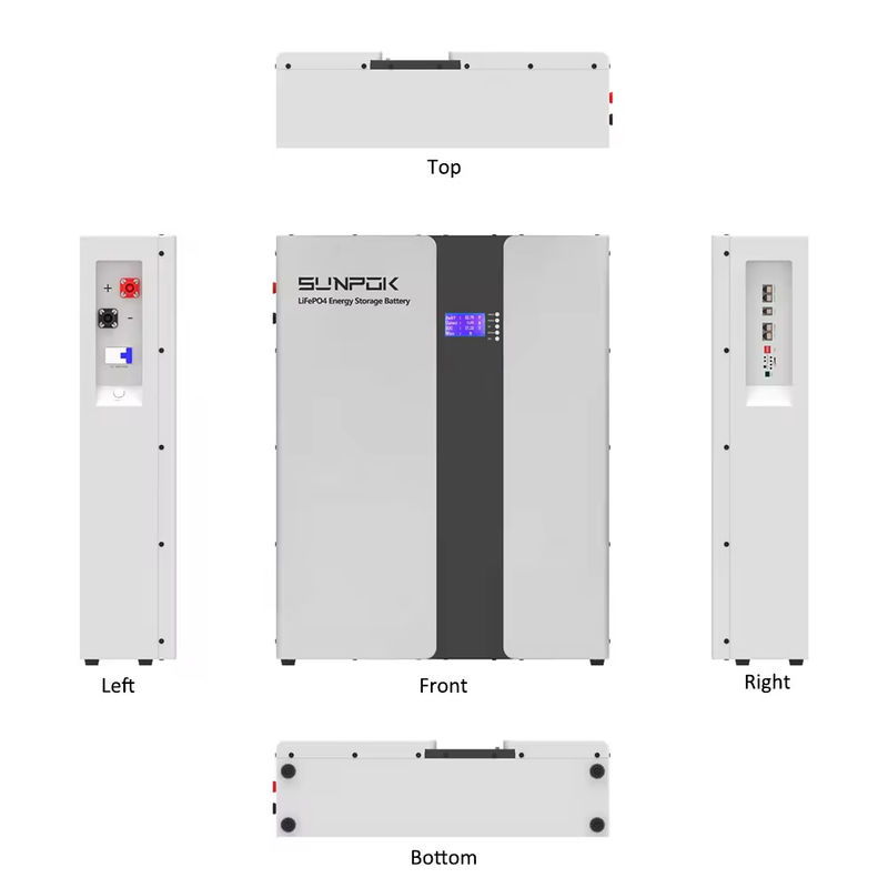 Smart Bms Dan Bluetooth 6500+ Deep Cycle Baterai penyimpanan energi 51.2v 200ah