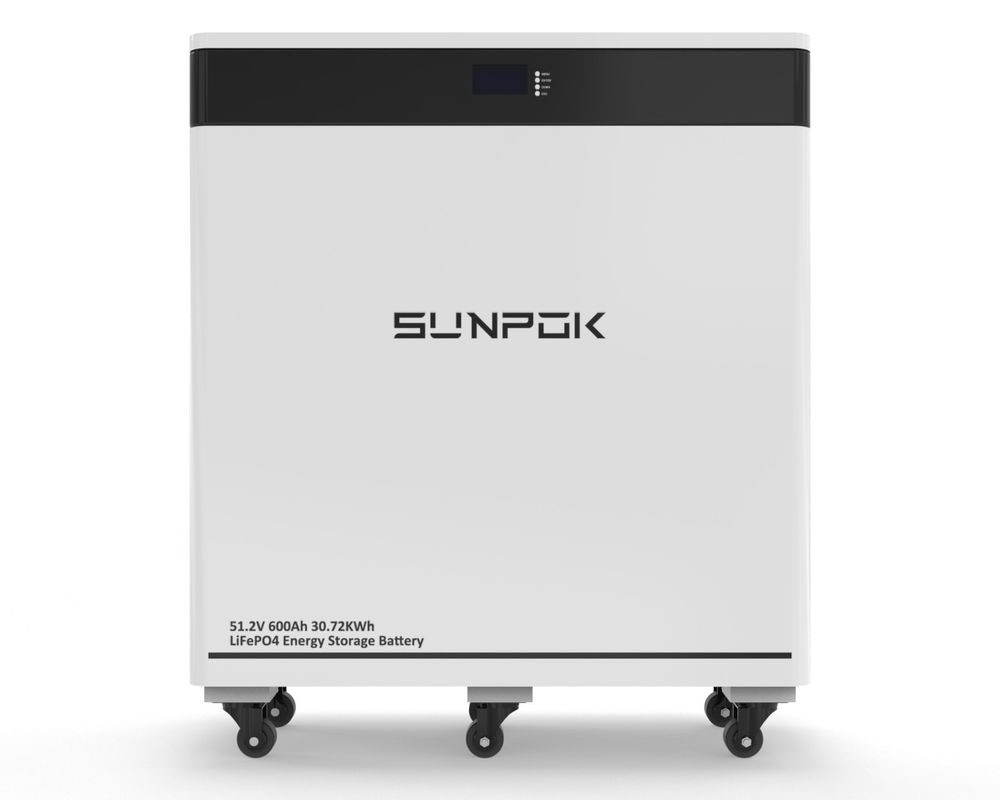 2025 Tipe lantai 30kwh Lifepo4 Baterai Paket 51.2v 600Ah Energi penyimpanan Lithium Baterai Dengan WIFI & Bluetooth